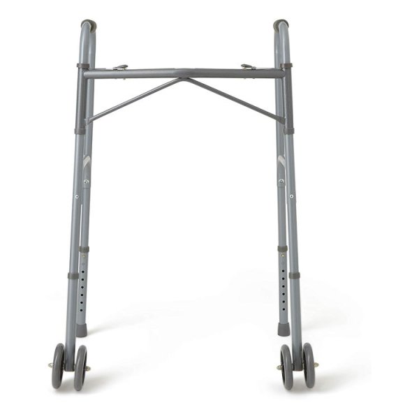 H6ebdd379f4f645bd8cf0729bbba3590cB.jpg Heavy-Duty Bariatric Folding Walker – 600lbs, Extra Wide, 5" Wheels