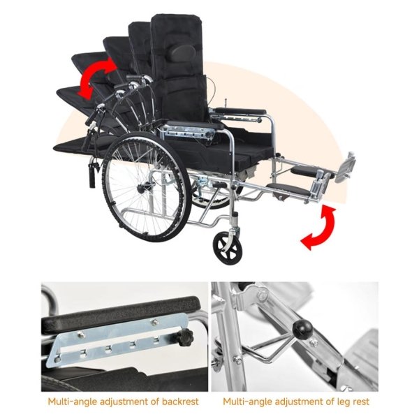 Hdd479a2f71894fe6b8a5d04a522809257.jpg Lightweight Adjustable Manual Wheelchair for Elderly