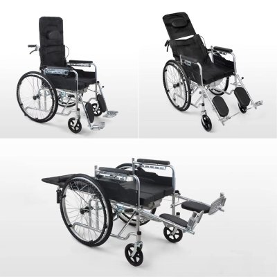 Hf8b1bf0f8de74485bcc732378a647b86y.jpg Lightweight Adjustable Manual Wheelchair for Elderly
