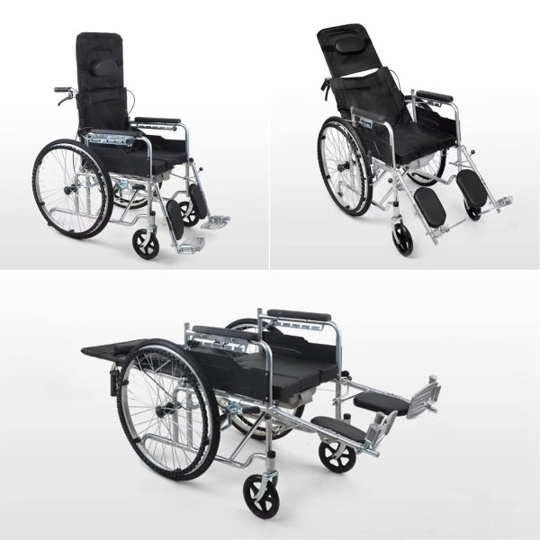 Hf8b1bf0f8de74485bcc732378a647b86y.jpg Lightweight Adjustable Manual Wheelchair for Elderly